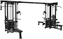 YORK 8 Multi Station Cross Over GC Black – Commercial Functional Trainer & Multi Gym System for Full Body Strength Training
