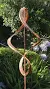 Stanwood Wind Sculpture Kinetic Copper Dual Helix Spinner