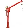 Thern | Thern Portable Davit Crane w/ Electric Winch - 850 lb. Capacity - First Mate 5PF5 | Pedestal Base / 45ft / Painted