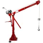 Thern 5PT10 Commander 1000 Portable Davit Crane, Stainless Steel/Galvanized/Cable | Bishop Lifting