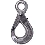 SS Self-Locking Lifting Hook - 8,800 lb WLL (3/8" Chain)