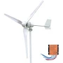 3000W 24V 48V Wind Turbine Windmill Kit Wind Power Generator, White Nylon Fiber | Automatic Voltage Detection | MPPT Controller | Off-Grid