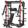 RitKeep Smith Machine And Bench Combo Multi-Functional Exercise Tower Ideal For Full-Body Sessions