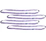 4Pcs Endless Round Sling 6'Purple 2600# VLL Crane Rigging Hoist Wrecker Recovery