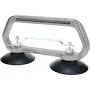 Made in USA | Part #A6540 | Value Collection 50 Lb. Capacity Heavy Duty Double Cup Sheet Metal Lifter Release Trigger | 10" Handle Length & 4" Cup Dia