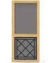 St Augustine Wood Screen Door (Door Width: 32-in, Insert Color/Finish: White)