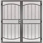 Gibraltar 64-in x 81-in Silverado Steel Surface Mount Double Security Screen Door