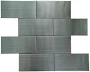 Stainless Steel Flat Polished Subway, Sample, Wall & Ceiling Tile by Tilesbay