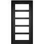 Modern 5-Lite Steel Entry Door - Porte USA