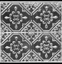 Metal Ceiling Tile Design MT 324 CT 1214 - 2'x2' Nail Up - Factory Faux Silver