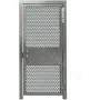HS336-ADA-MS / HS348-ADA-MS Full Height Steel Gate with Security Mesh | Model: HS348-ADA, Finish: Stainless Steel