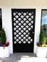Modern Steel Screen Door | Laser Cut Decorative Privacy Airflow Entrance (LUX 114)