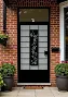 Modern Steel Screen Door | Laser-Cut Floral Design, Security Entryway Protection