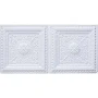 From Plain to Beautiful in Hours 4-ft x 2-ft Economy La Scala White PVC Drop Ceiling Tile
