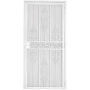 36 in. x 80 in. Valencia White Steel Surface Mount Outswing Security Door with Expanded Steel Screen Inlay