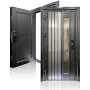 Luxury Villa Houses Customized Stainless Steel Interior Swing Doors for Residence Security Steel Entry Exterior Entrance Doors
