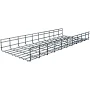 ShowMeCables Wire Mesh Cable Tray 16"D x 4"H x 10ft. 4pk BLK