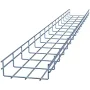 Versatile Wire Mesh Cable Tray 2 Pack Electro Zinc Plated Silver Steel Durable Budget Friendly Cable Organizer That You Can Cut To Fit With A Bolt Cut