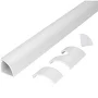 The Home Depot 5 ft. 1/4 Round Baseboard Cord Channel