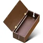 Wooden Cable Management Box, Power Strip Cord Organizer Box, Cord Hider | Natural | Brown