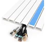 White Pvc Cable Raceway Paintable Flame Retardant Adhesive Cuttable