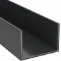 PVC U-Channel: 5 ft Lg, 51/100 in Outside Base Wd, 59/100 in Outside Leg Lg, 51/100 in Inside Leg Lg Model: 1UNJ3