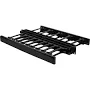 Ortronics Horizontal Cable Manager Double Sided 1 Rack Unit Black