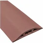 Electriduct Cable protector: 1 Channels, 3 1/4 in Overall Wd, 3/4 in Overall Ht, 10 ft Lg, Rubber, Brown Model: D-2-10-BN