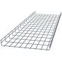 ShowMeCables Wire Mesh Cable Tray 18"D x 2"H x 5ft. 2pk