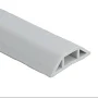 Wodtesl Heavy Duty Floor Cable Protection Cover 1Meter Length Floor Cable Covesr Rubber Trunkings 40mm 50mm Soft PVC Cable Protector, Size: White