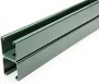 1-5/8" x 3-1/4" Back-to-Back Solid Strut Channel 3 ft. - Green Powder Coat/Paint