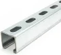 Strut Channel With Short Slots 14 Gauge 1-5/8" x 1-5/8" Pre Galvanized Steel - 10 Foot Long