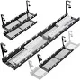 WIGAKDRU 31Inch Extendable Under Desk Cable Management Tray