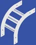 Burndy CABLE LADDER EXTERNAL RISER 450mm Radius,Nema 16A,Galvanised-450 Or 600mm