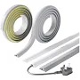 Wholesale Wire finishing anti-stepping cable trough PVC oft color ground cover Flame retardant PVC wire groove oft rubber arc groove cable trough