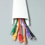 Flat Cable Duct Cable Dual Raceway White (1000 x 76 x 19mm)