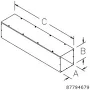 Hoffman F22T112GVPWK Straight Section Wireway