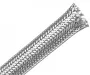Techflex Flexo Silver Plated Braided Cable Sleeving - 1-1/2" Inside Diameter - 50' Spool
