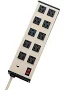 Wiremold/Legrand UL210BD Compact 10-Outlet (5 x 2) Power Strip with 15 Ft Cord