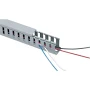 6' x 1.5" x 3" Gray PVC Slotted/Wide Finger Wiring Duct