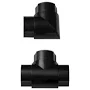 D-Line Black TV Half-Round Raceway Smooth-Fit Accessory Pack
