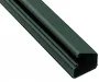 Black Wall Cord Cover Cable Raceway - 3/4" H x 1-1/2" W x 46" L Channel - Hinged Locking Closure