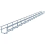 Wire Mesh Cable Tray In Electro Zinc Plated Steel Silver Finish 1.97 X 1.97 X 59.06 Inches 2 Pack For Easy Cable Management Cuttable With Bolt Cutter