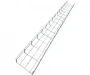 Kable Kontrol Wire Mesh Cable Tray - 6" W x 4" D x 10' L - Electro-Zinc Plated Steel - Chrome Finish