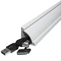Corner Cable Hider, 125.6in Concealer, Paintable Cord Cover for Wall, Management Kit, Wire Raceway Floor Baseboard and Ceiling, 8XL15.7in, White
