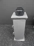 Steel 4" X 4" X 12" Straight Section Feed-through Wireway W/ Cap & 2"