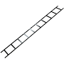 Cable Ladder 12W 10FT Bk (CL12W10LBK)