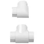 D-Line White TV Half-Round Raceway Smooth-Fit Accessory Pack