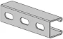 AS200-EH-20 1-5/8 in X 1-5/8 in X 20 ft Anvil-Strut 12 ga Pre-Galv Channel Slotted Holes