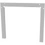 Milbank 1212GF Wireway End Flange 12-Inch x 12-Inch Steel ANSI 61 Gray Polyester Powder Coated - Yale Electric Supply | Electrical Supply in PA, NJ &